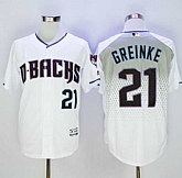Arizona Diamondbacks #21 Zack Greinke White Capri New Cool Base Stitched Baseball Jersey Sanguo,baseball caps,new era cap wholesale,wholesale hats